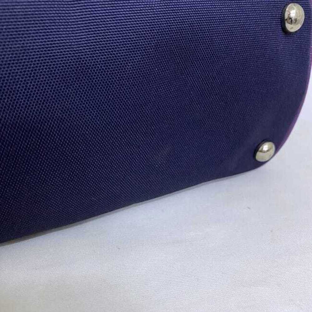 Loewe Bag Logo Anagram Leather Canvas Purple Tote View 6